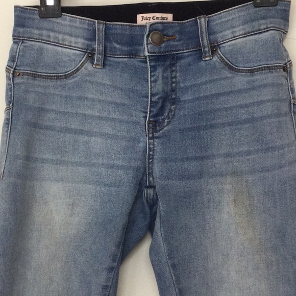 🌞 Juicy Couture Los Angeles flaunt it ankle jeans blue skinny whisking size 2 - Picture 5 of 16